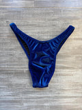 Custom Men's Bodybuilding Competition Trunks - Royal Blue Velvet