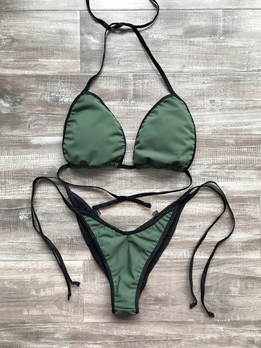 Practice Posing Suit - Matte Army Green