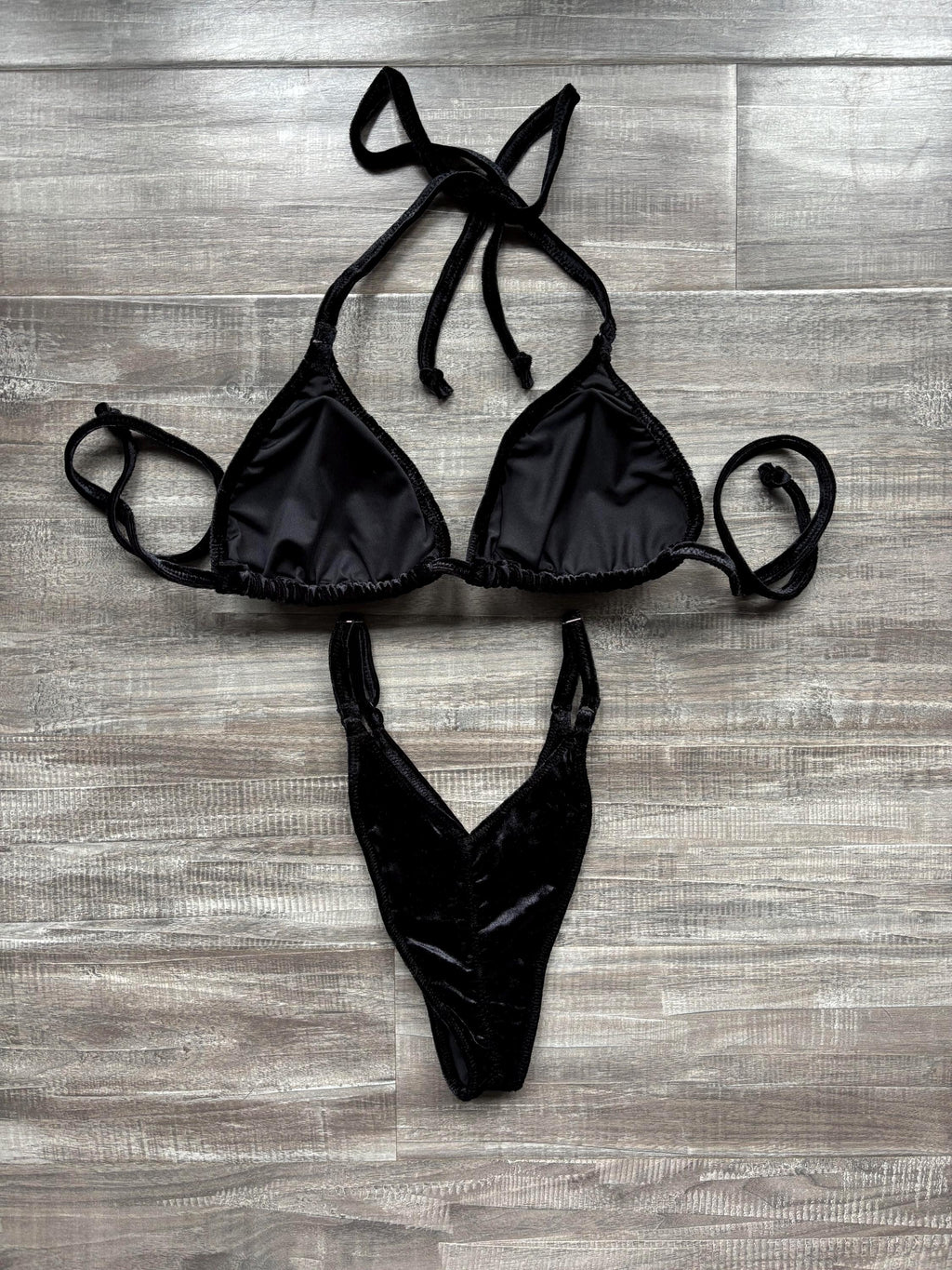 Practice Posing Suit - Black Velvet