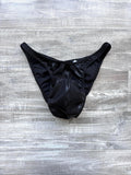Custom Men's Bodybuilding Competition Trunks - Black Shimmer