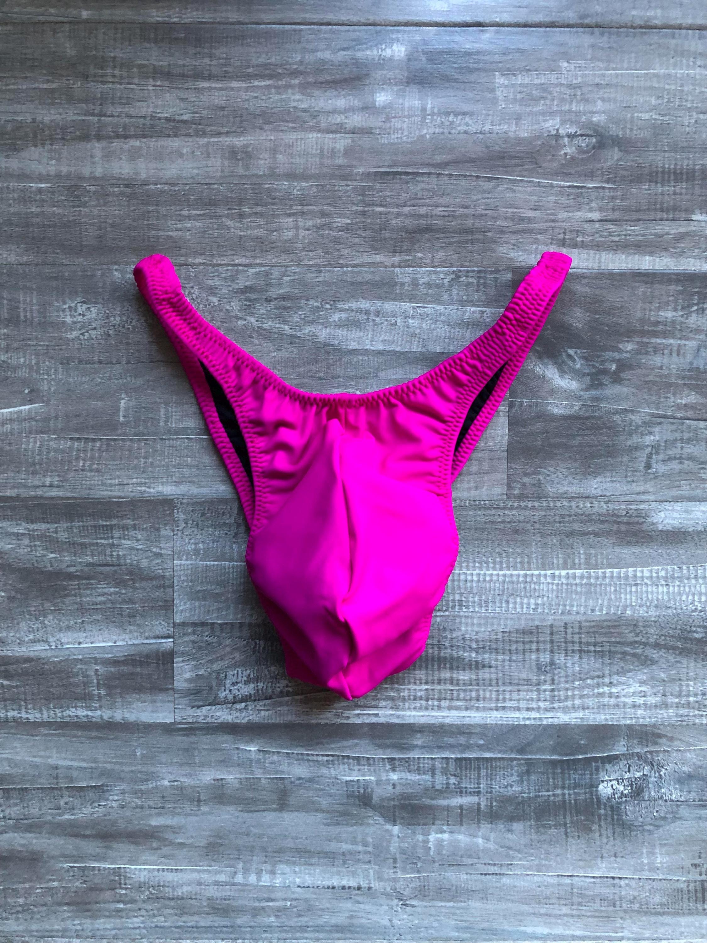 Custom Men's Bodybuilding Competition Trunks - Matte Hot Pink