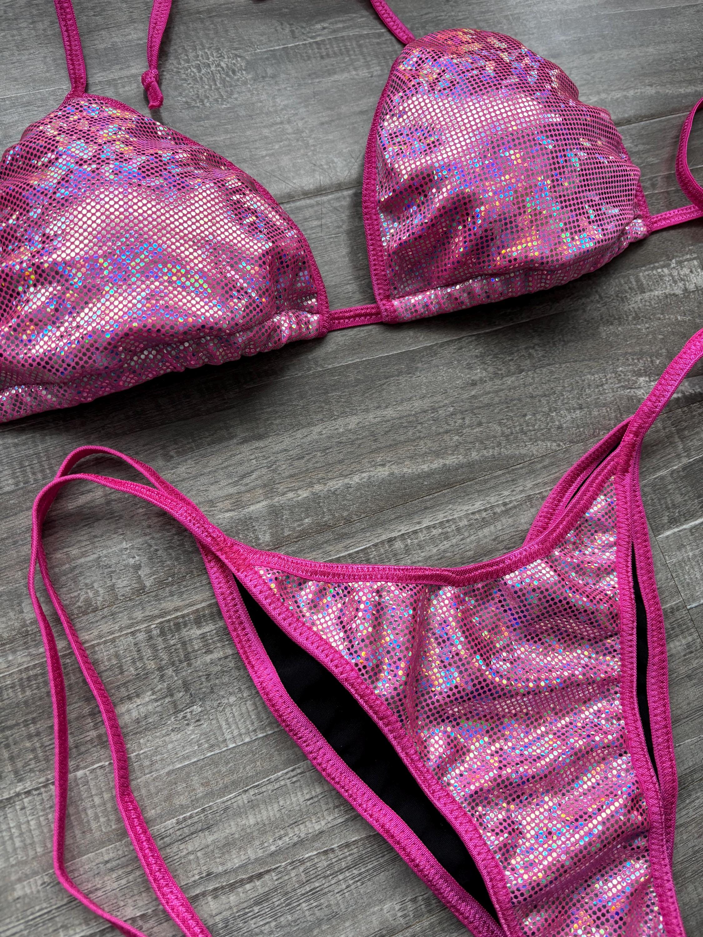 Practice Posing Suit - Silver Pink