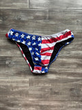 Custom Men's Classic Physique Posing Trunks - American Flag