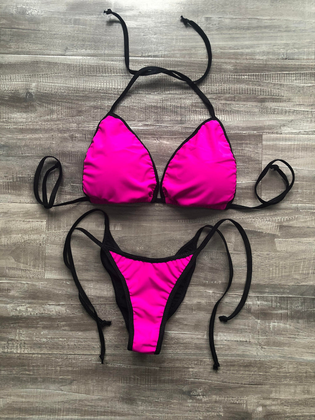 Practice Posing Suit - Matte Hot Pink