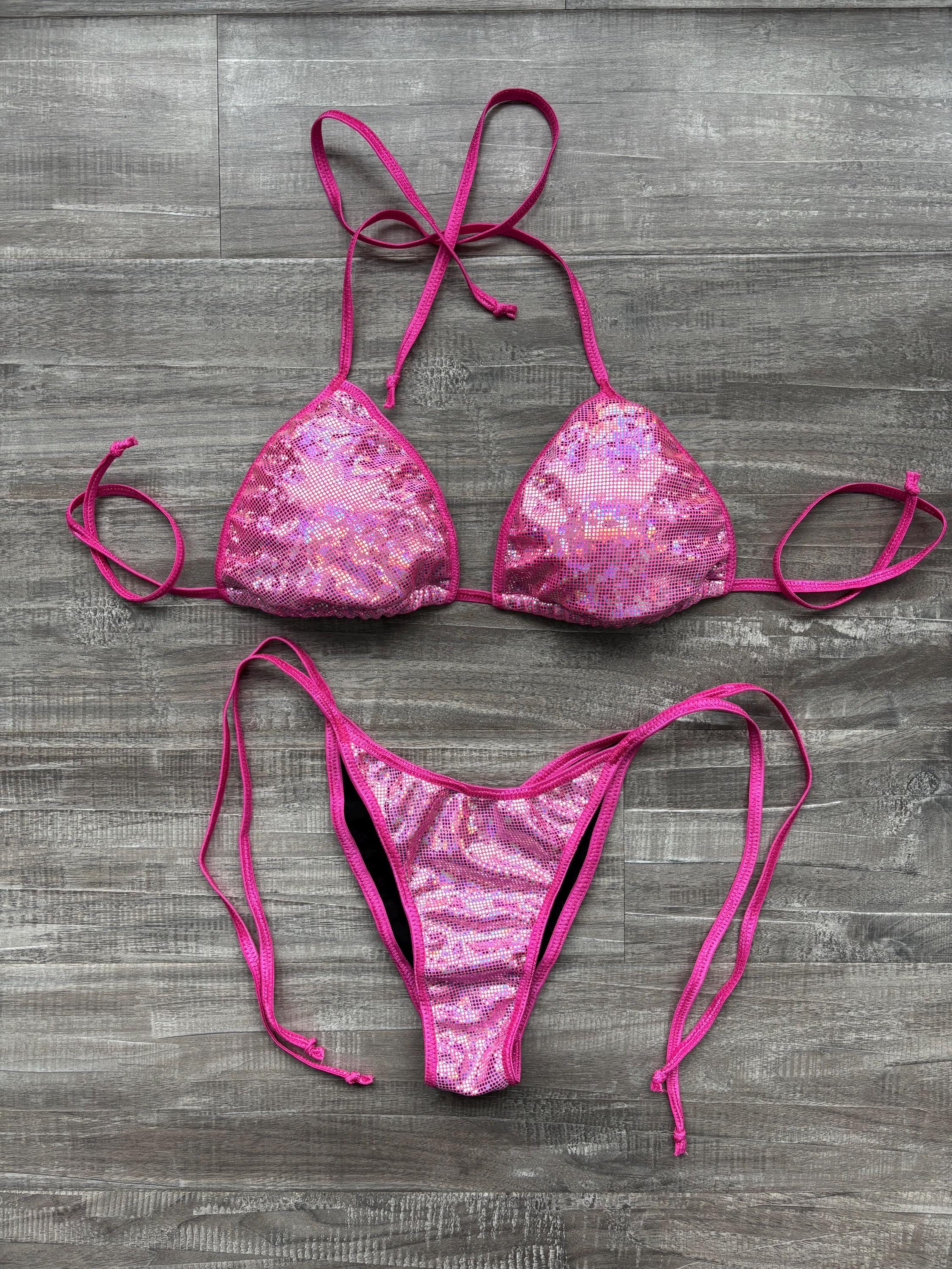 Practice Posing Suit - Silver Pink