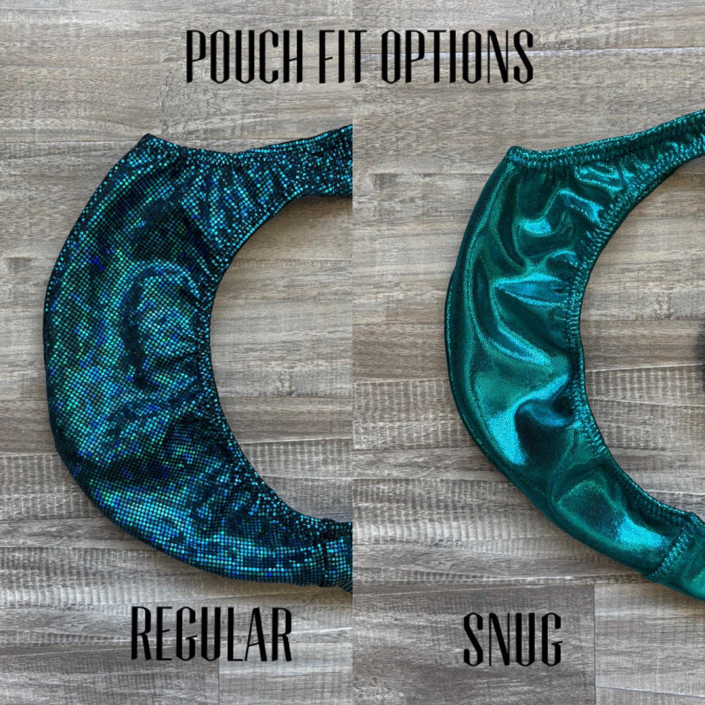 Custom Men's Bodybuilding Competition Trunks - Dark Teal