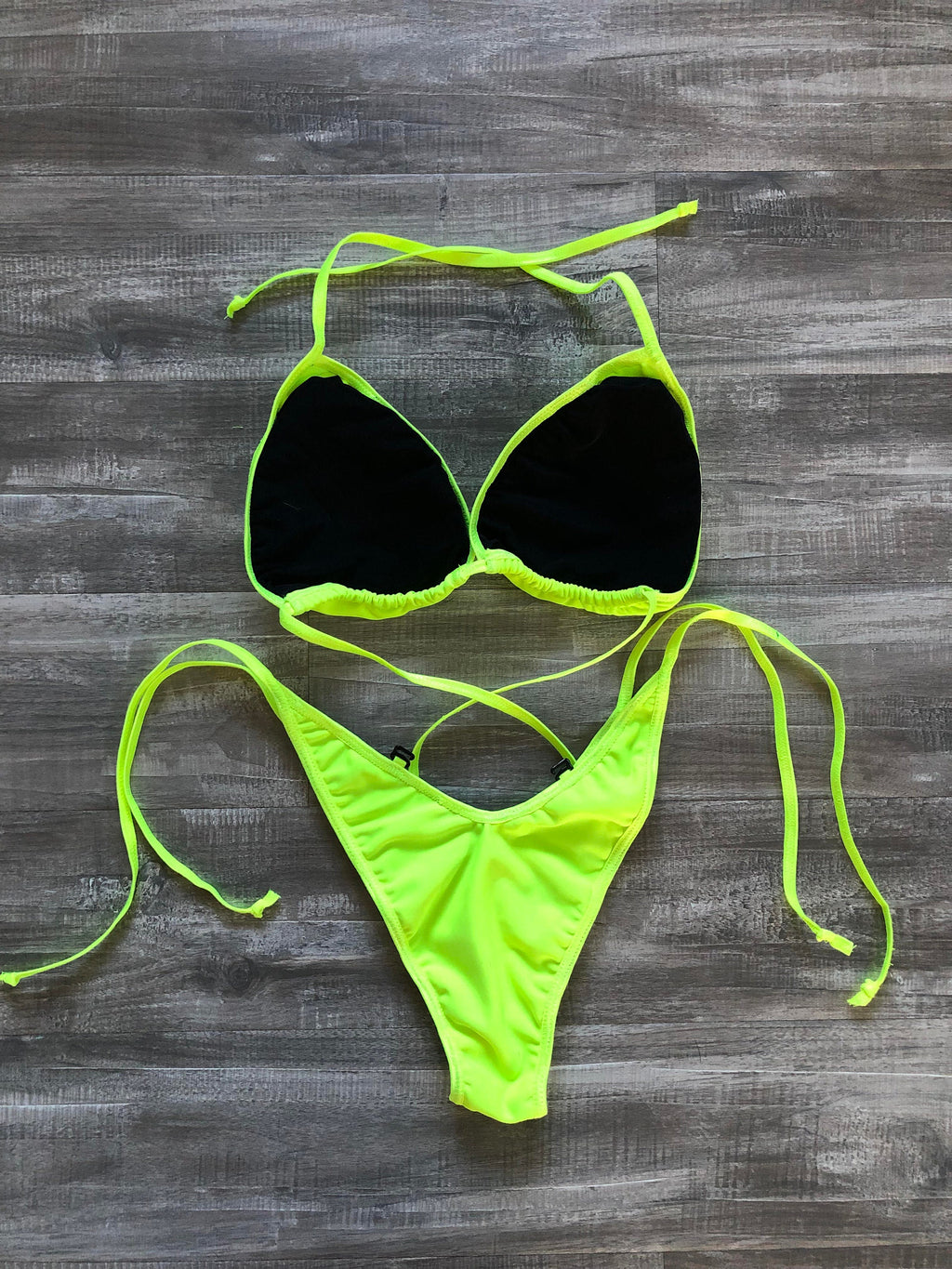 Practice Posing Suit - Neon Yellow