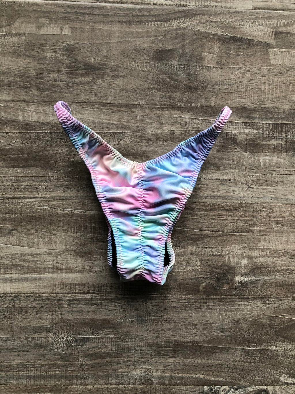 Custom Men's Bodybuilding Competition Trunks - Cotton Candy Tie Dye