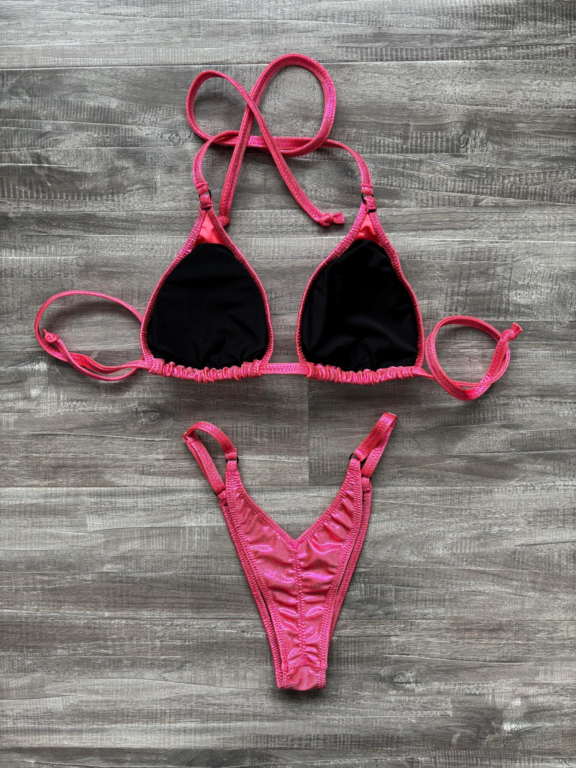 Practice Posing Suit - Coral Shimmer