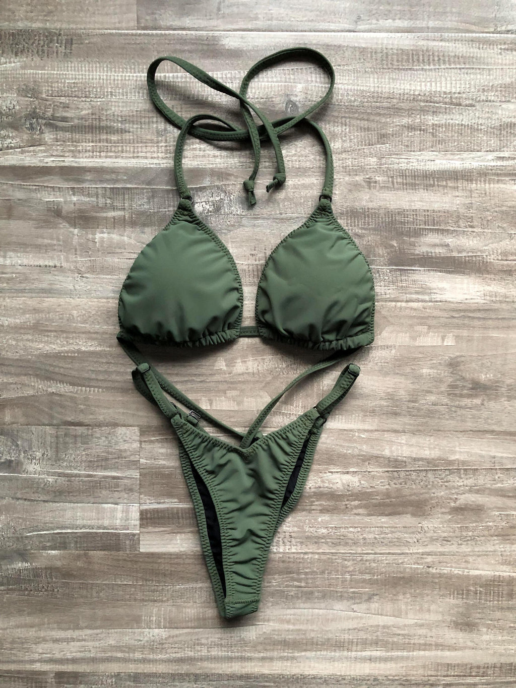 Practice Posing Suit - Matte Army Green