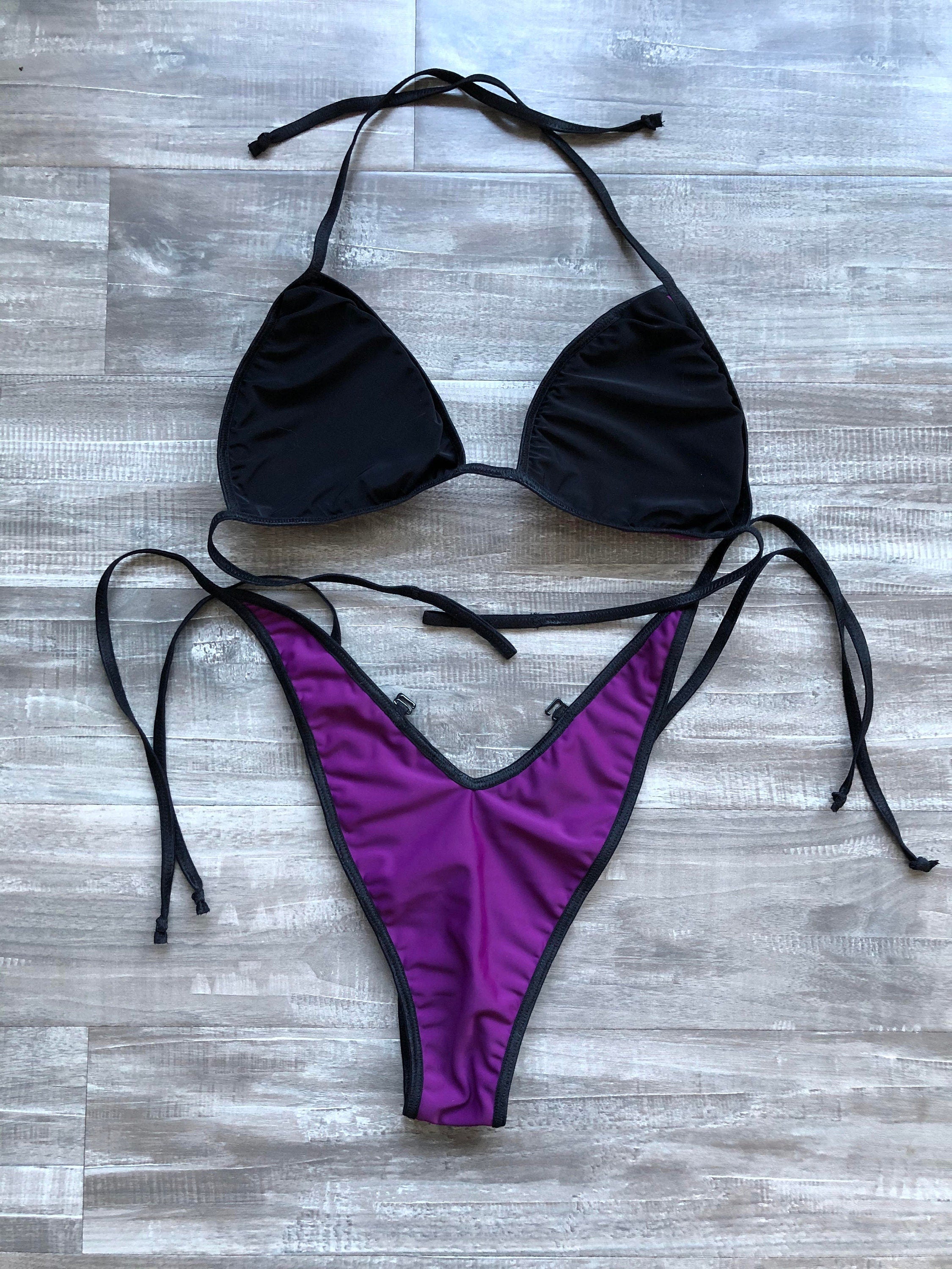 Practice Posing Suit -Matte Plum Black