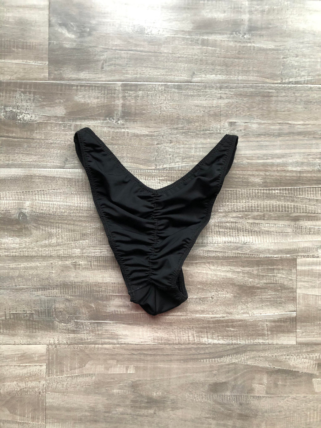 Custom Men's Bodybuilding Competition Trunks - Matte Black