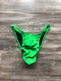 Custom Men's Bodybuilding Competition Trunks - Matte Grass Green