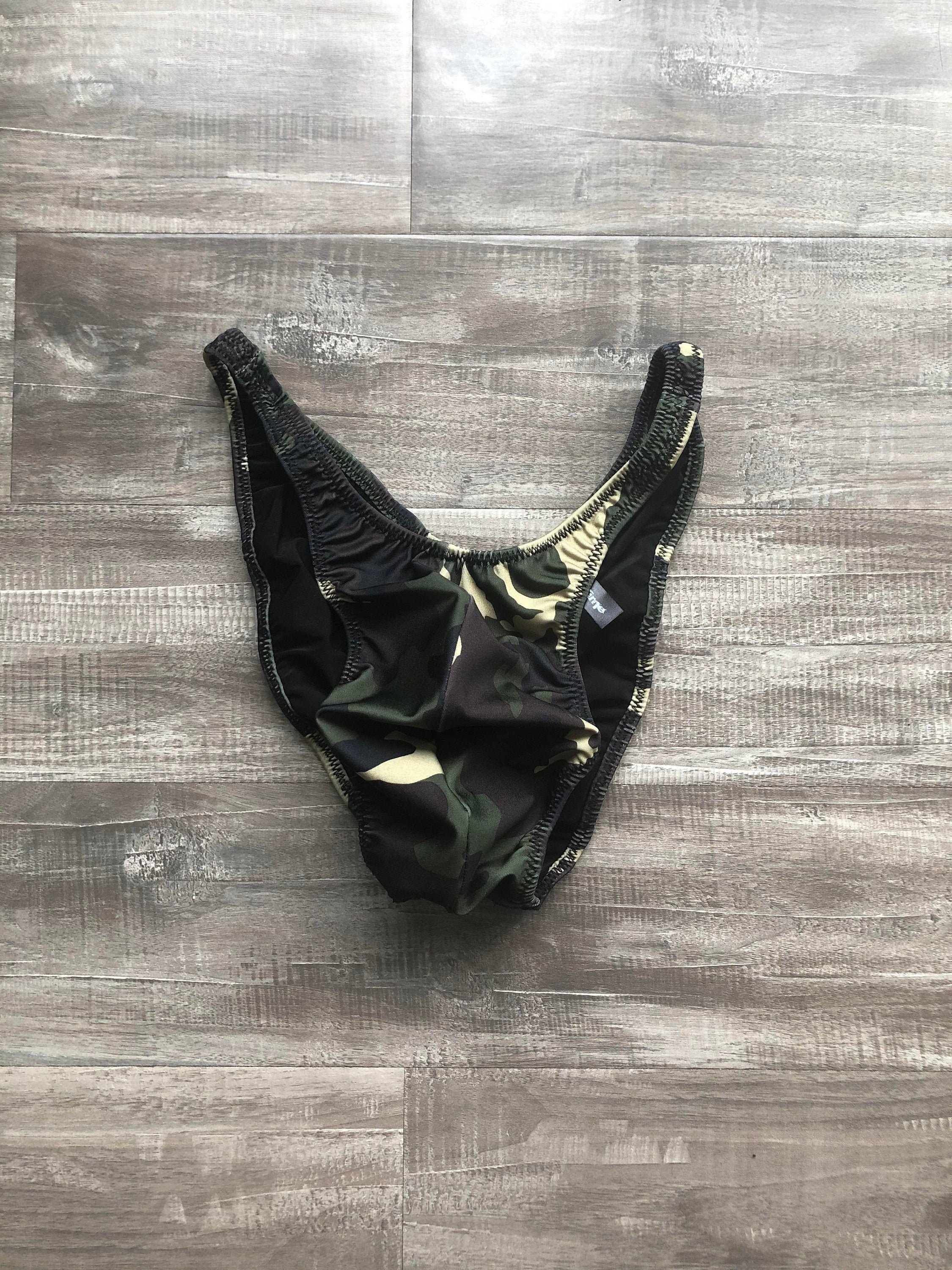 Custom Men's Bodybuilding Competition Trunks - Camo