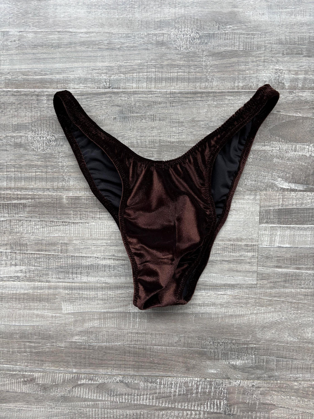 Custom Men's Bodybuilding Competition Trunks - Chocolate Velvet