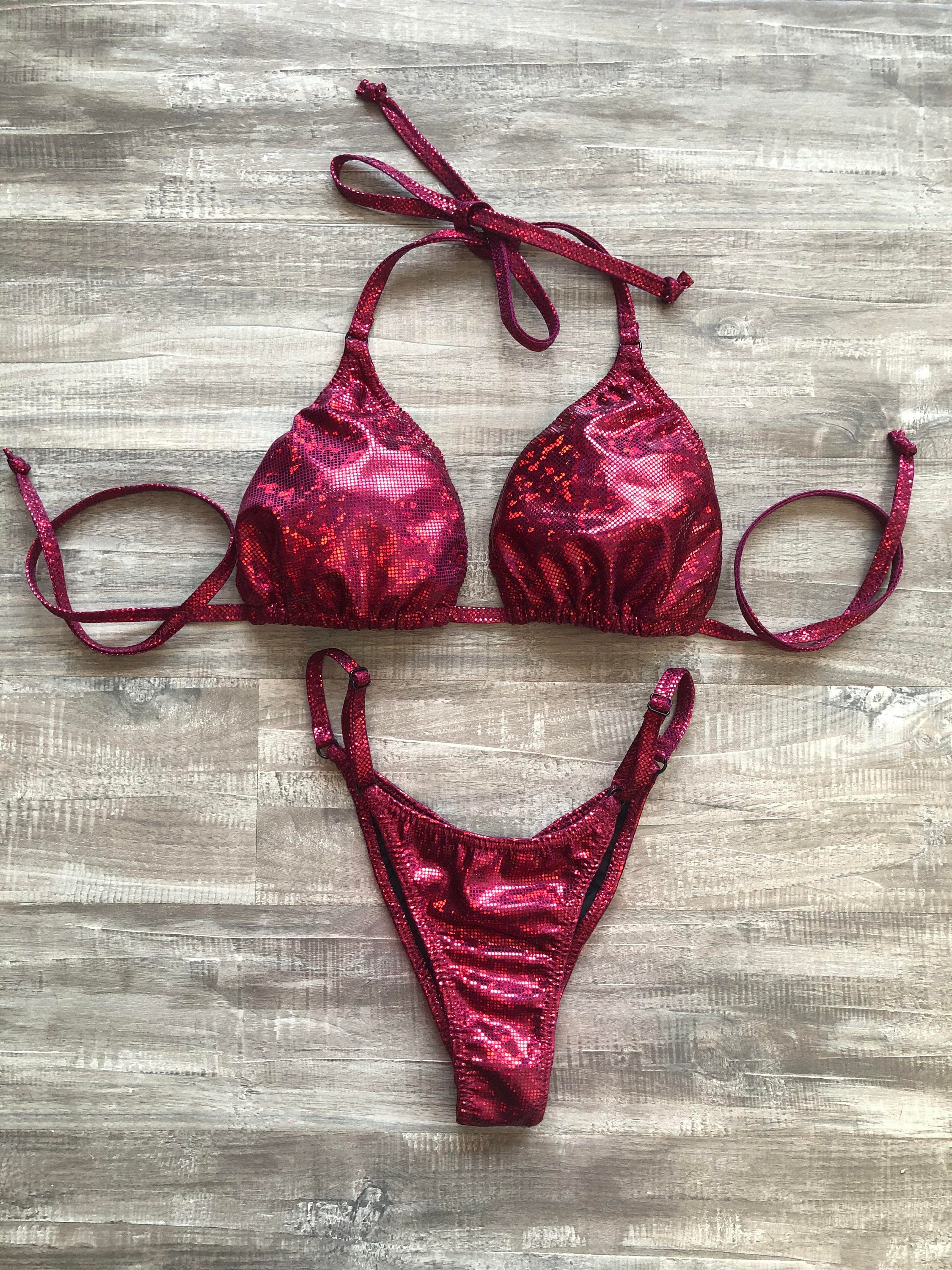 Practice Posing Suit - Cranberry