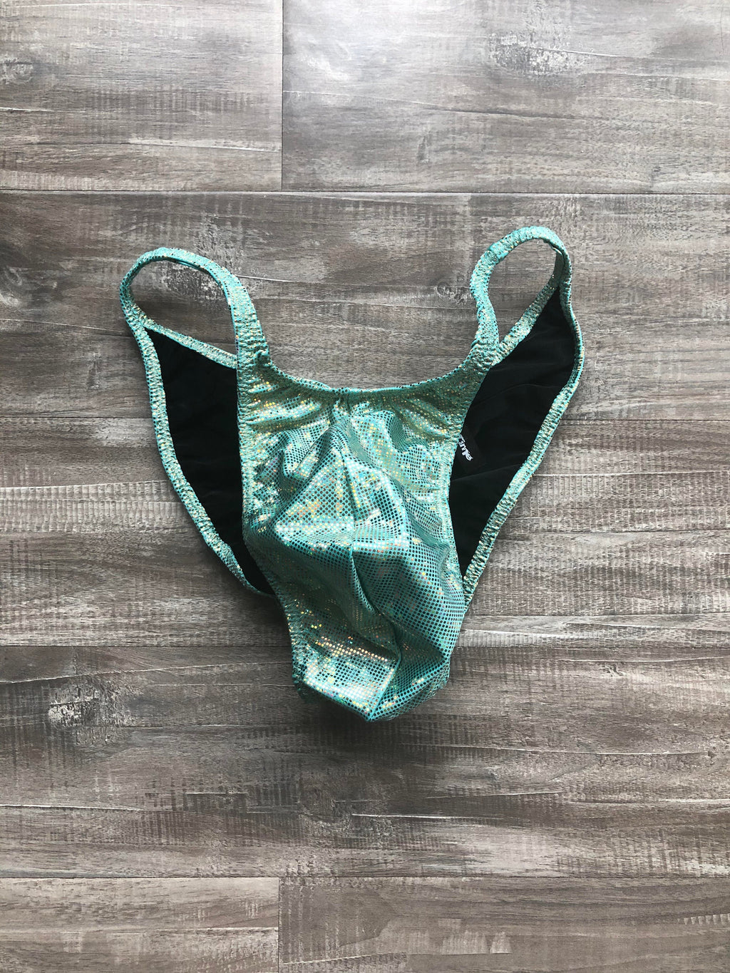 Custom Men's Bodybuilding Competition Trunks - Light Green