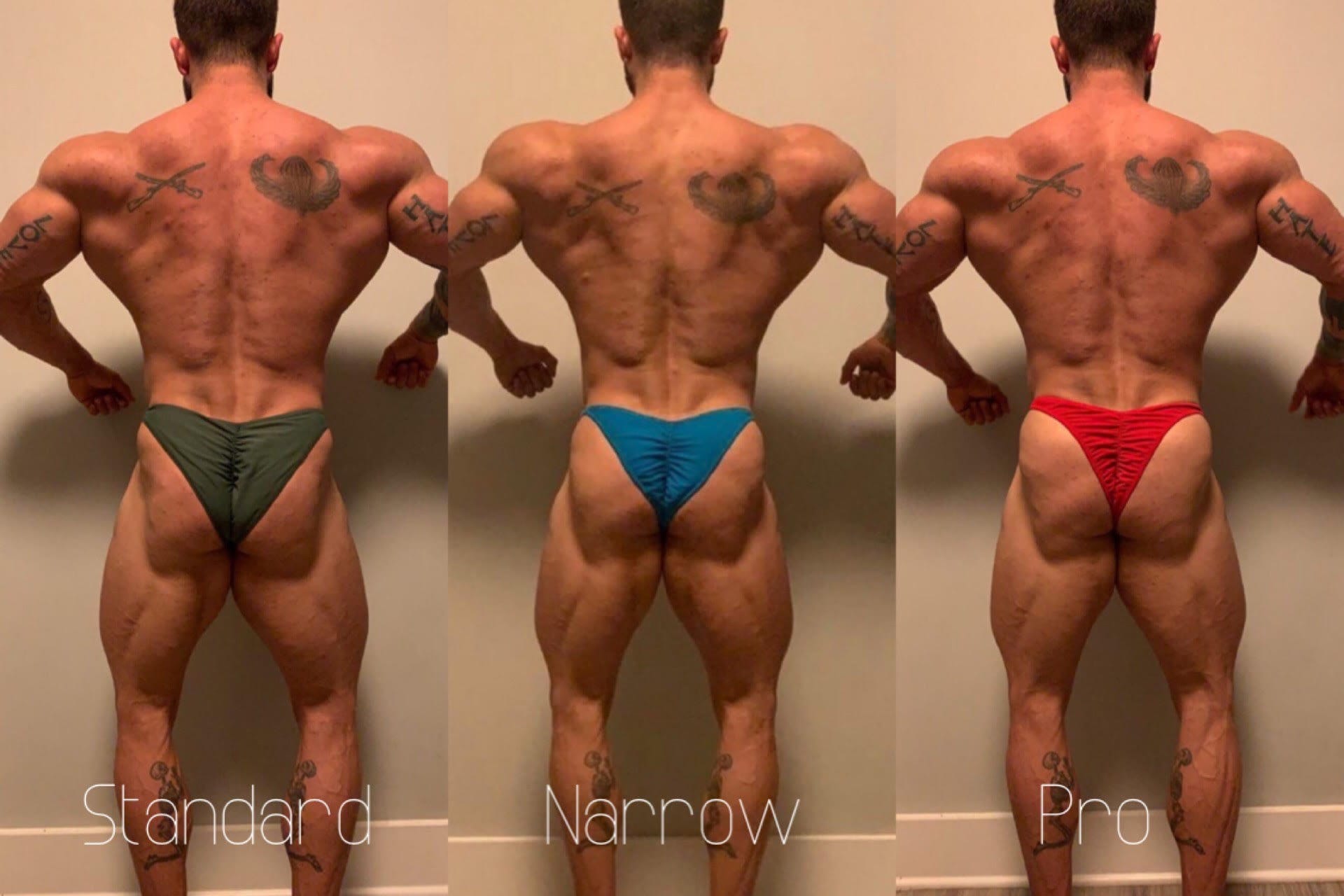 Custom Men's Bodybuilding Competition Trunks - Burgundy Shimmer