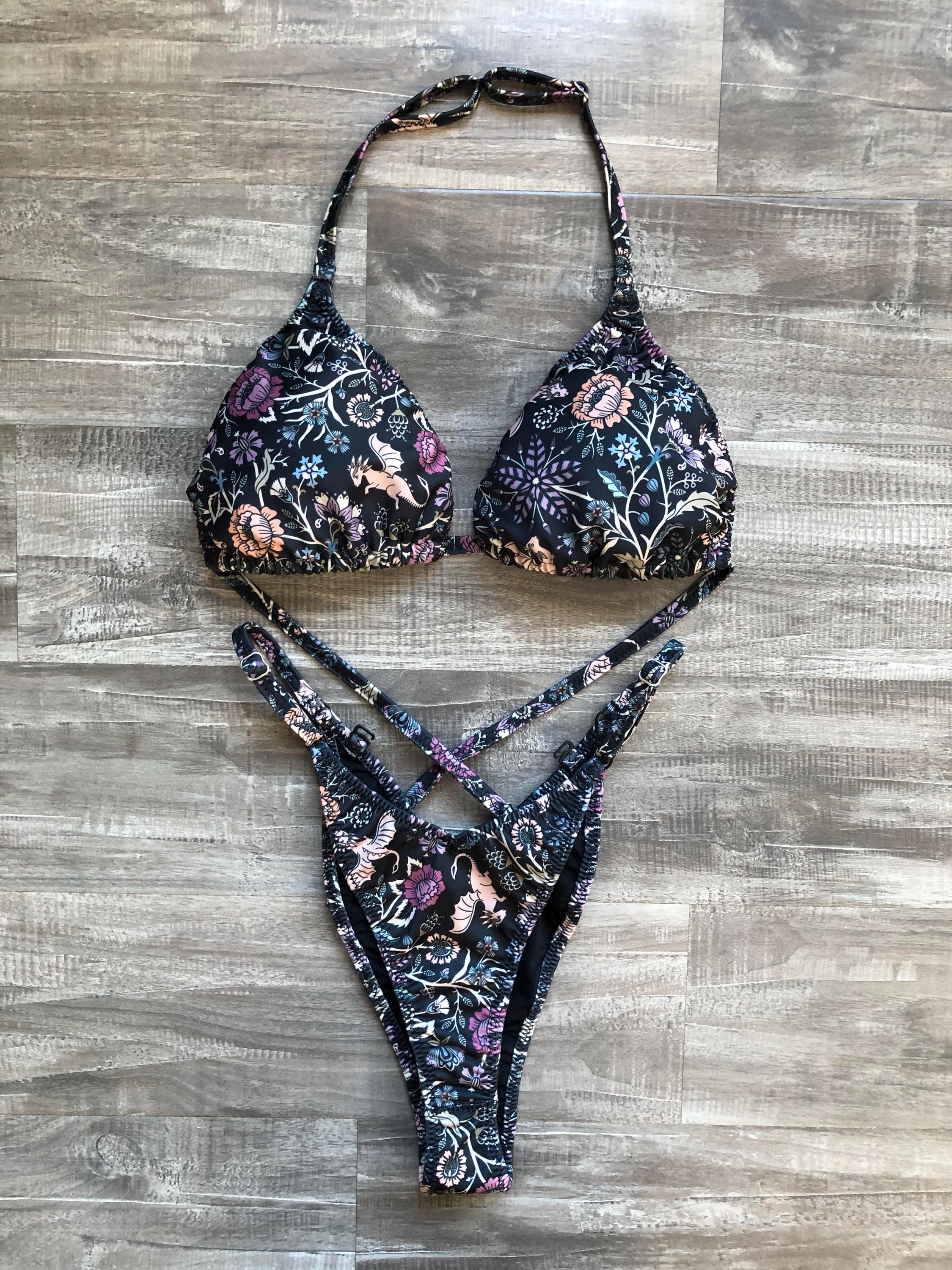 Practice Posing Suit - Floral Dragons