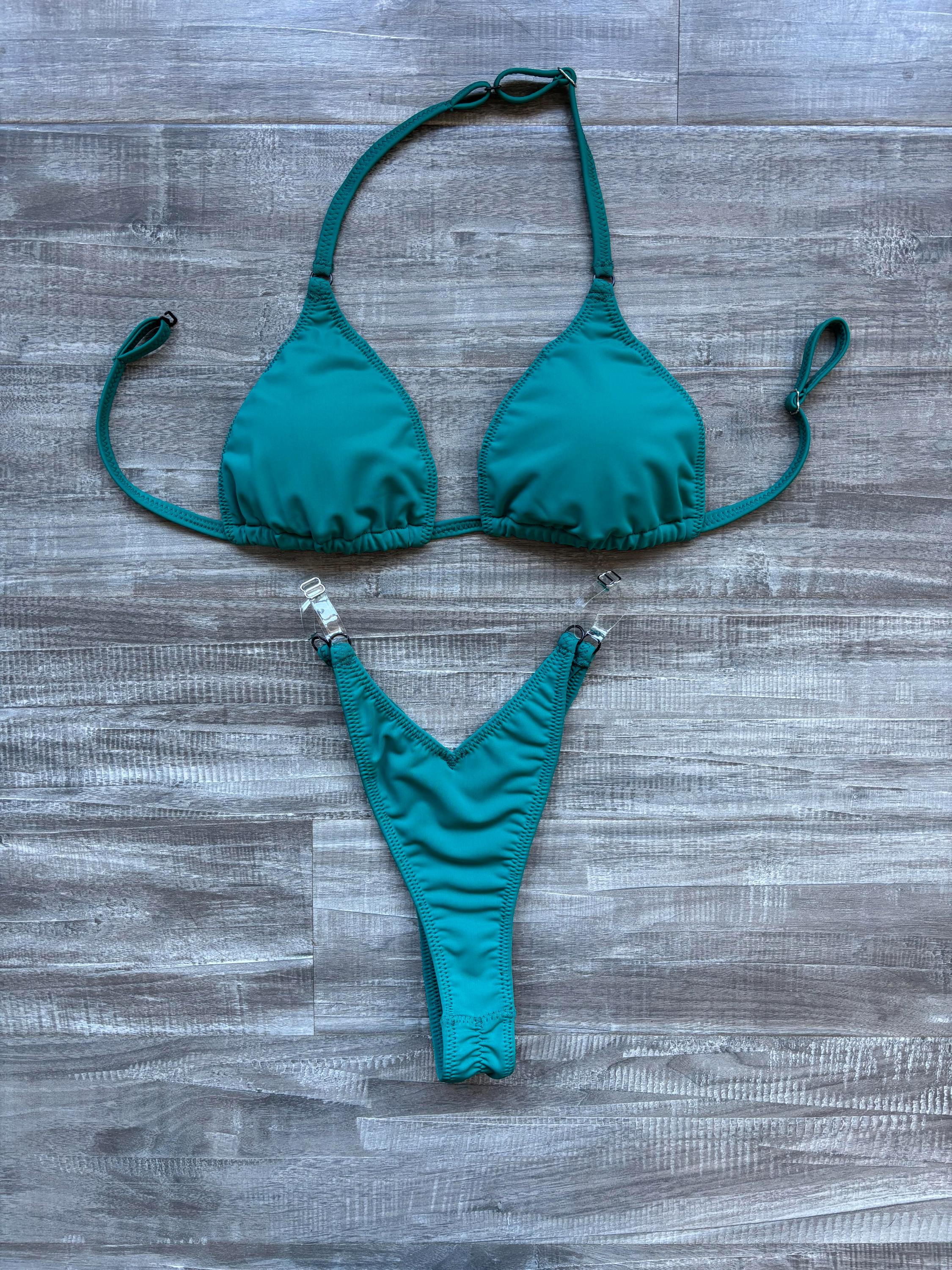 Practice Posing Suit - Matte Peacock