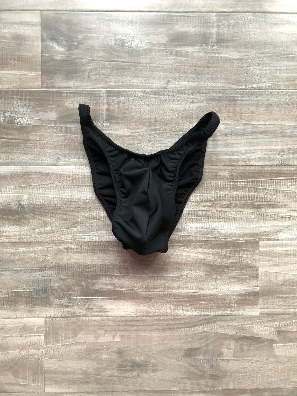 Custom Men's Bodybuilding Competition Trunks - Matte Black