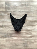 Custom Men's Bodybuilding Competition Trunks - Matte Black