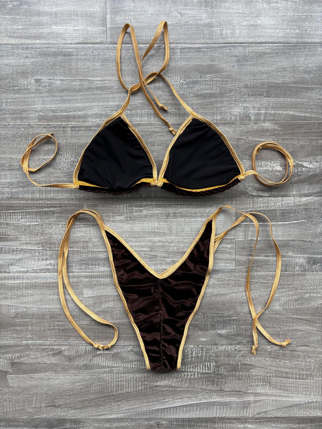 Practice Posing Suit - Chocolate Velvet