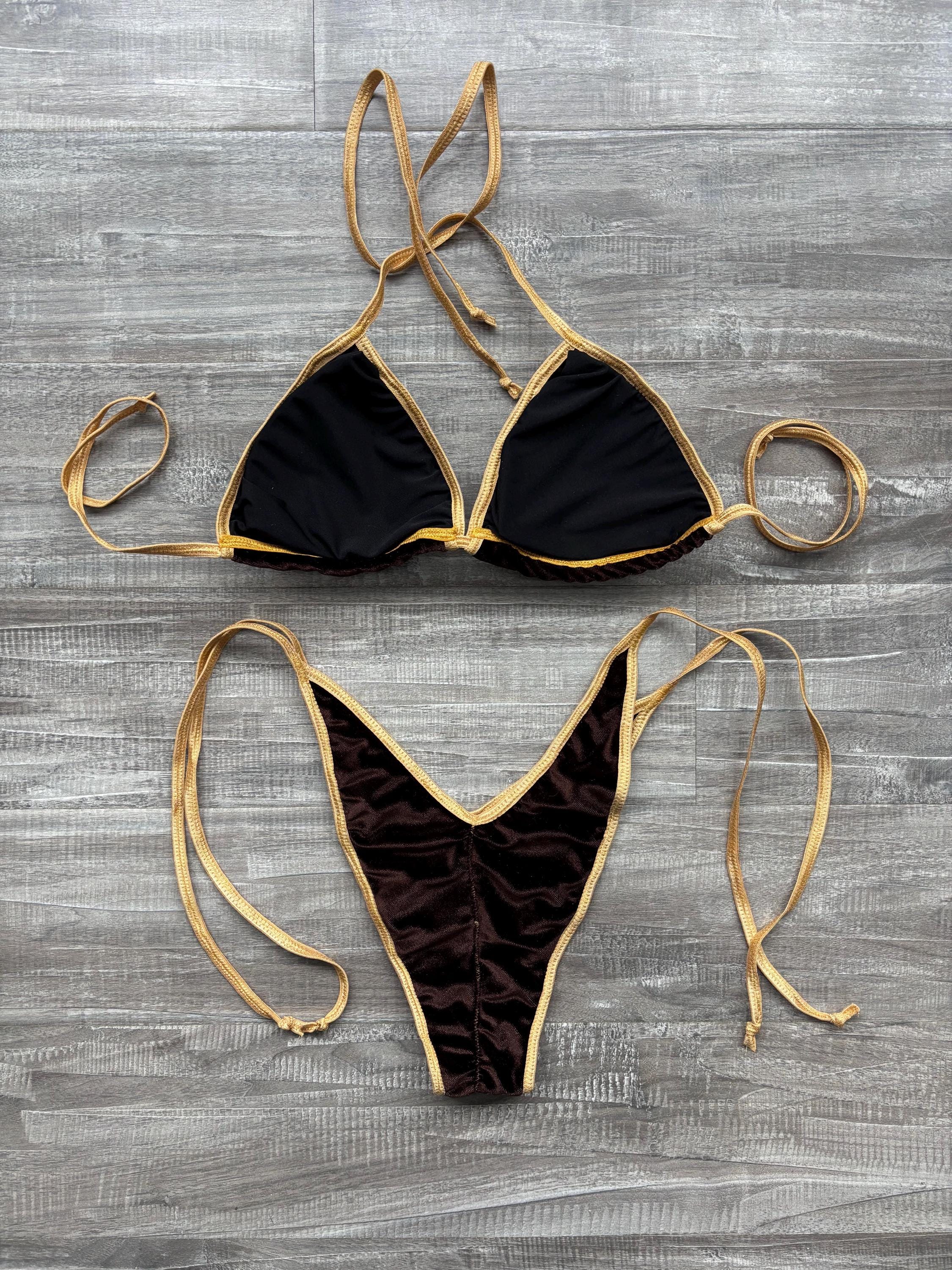 Practice Posing Suit - Chocolate Velvet