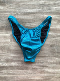 Custom Men's Bodybuilding Competition Trunks - Turquoise Shimmer