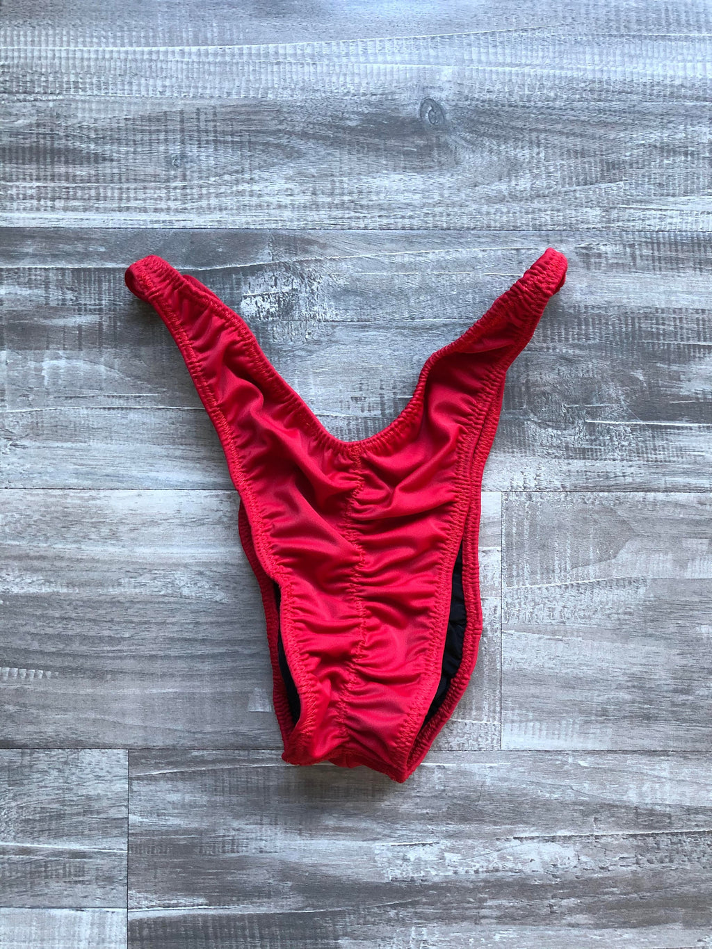 Custom Men's Bodybuilding Competition Trunks - Matte Red