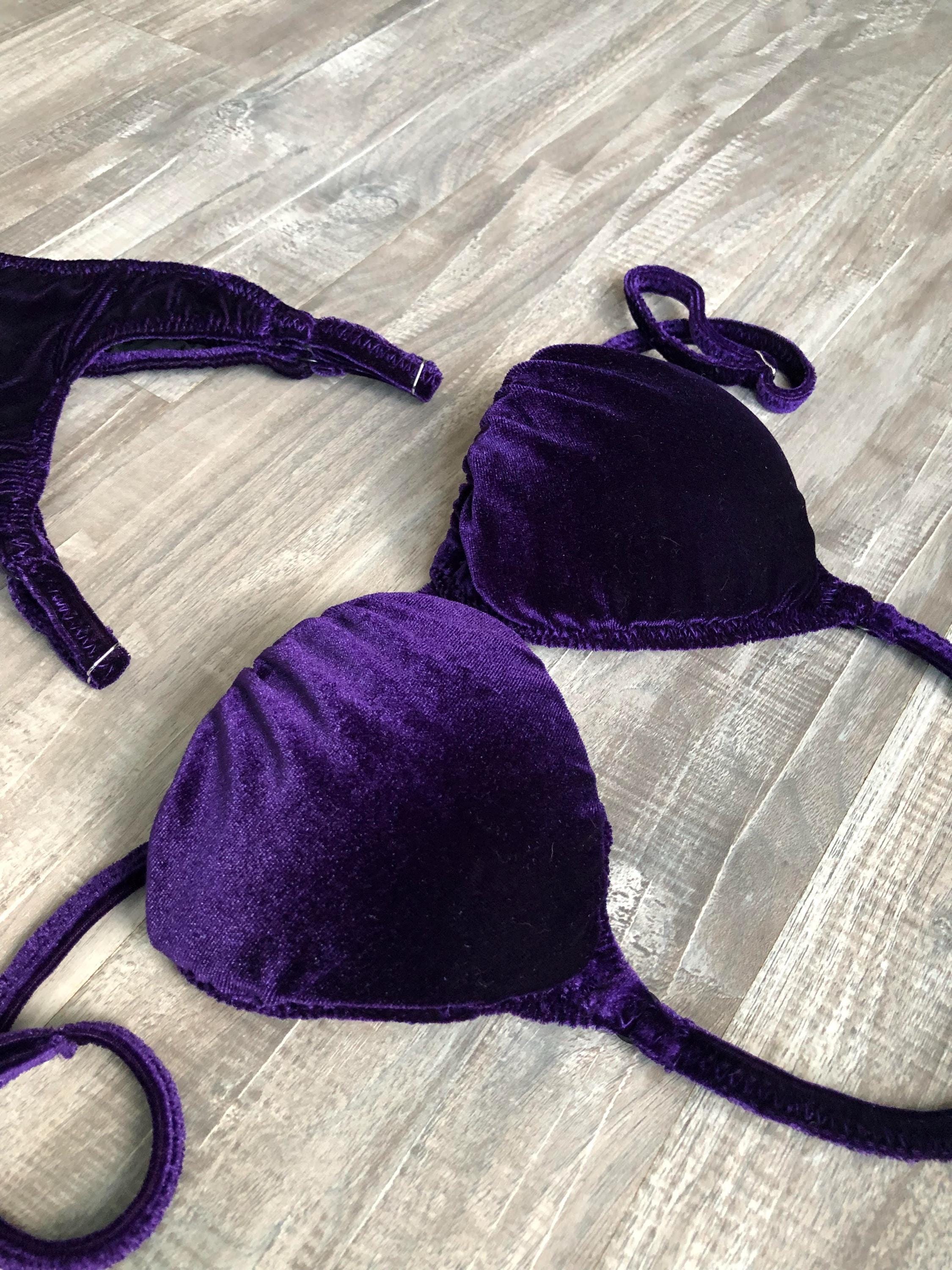 Practice Posing Suit - Purple Velvet