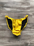 Custom Men's Bodybuilding Competition Trunks - Matte Yellow
