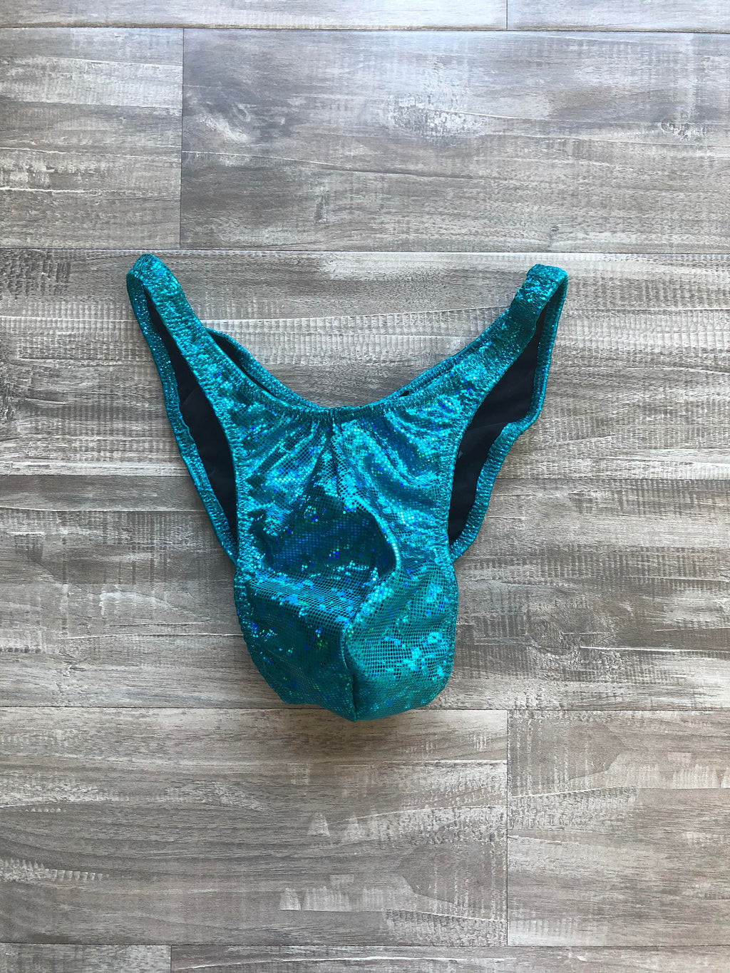 Custom Men's Bodybuilding Competition Trunks - Turquoise