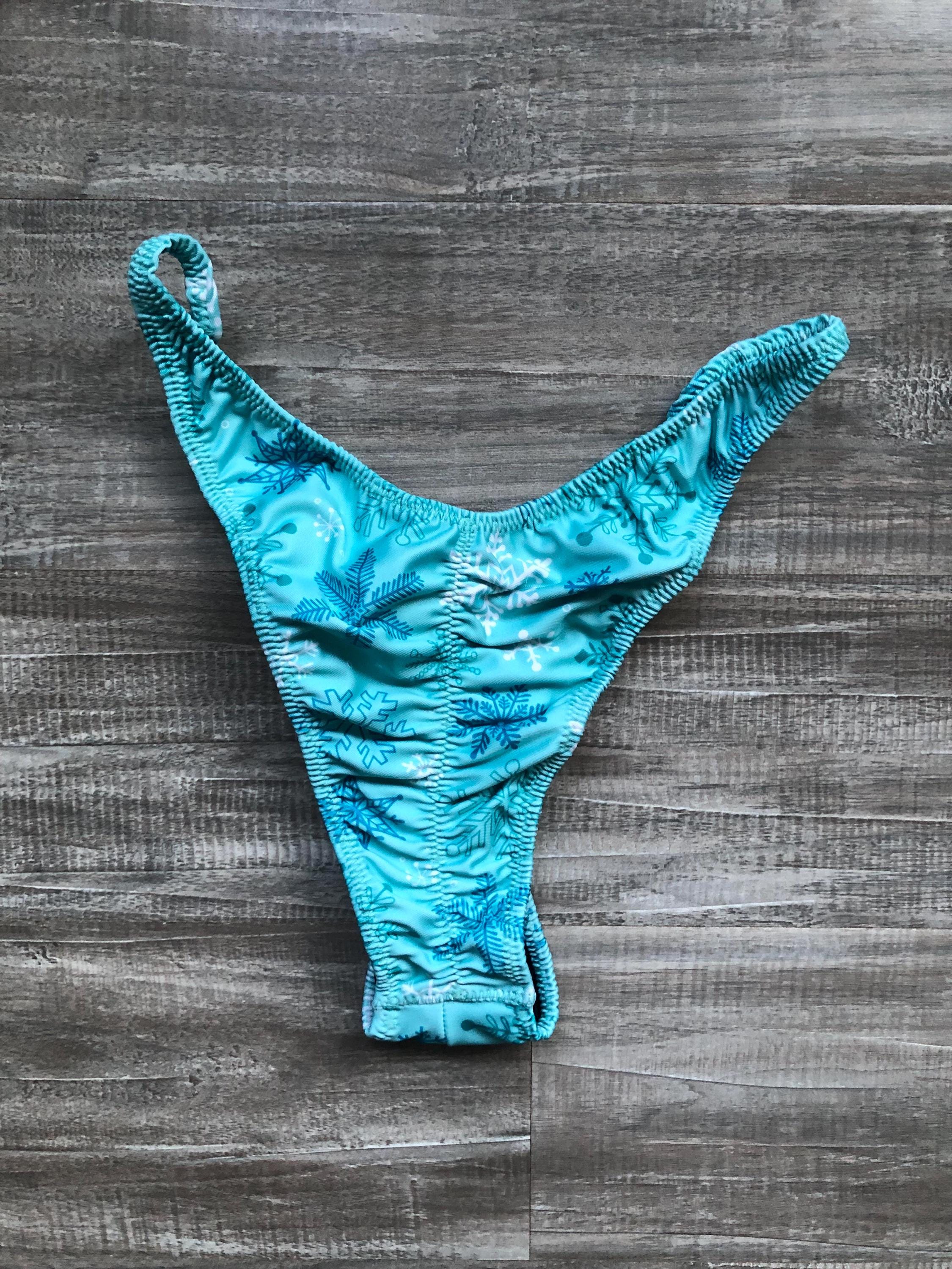 Custom Men's Bodybuilding Competition Trunks - Snowflakes