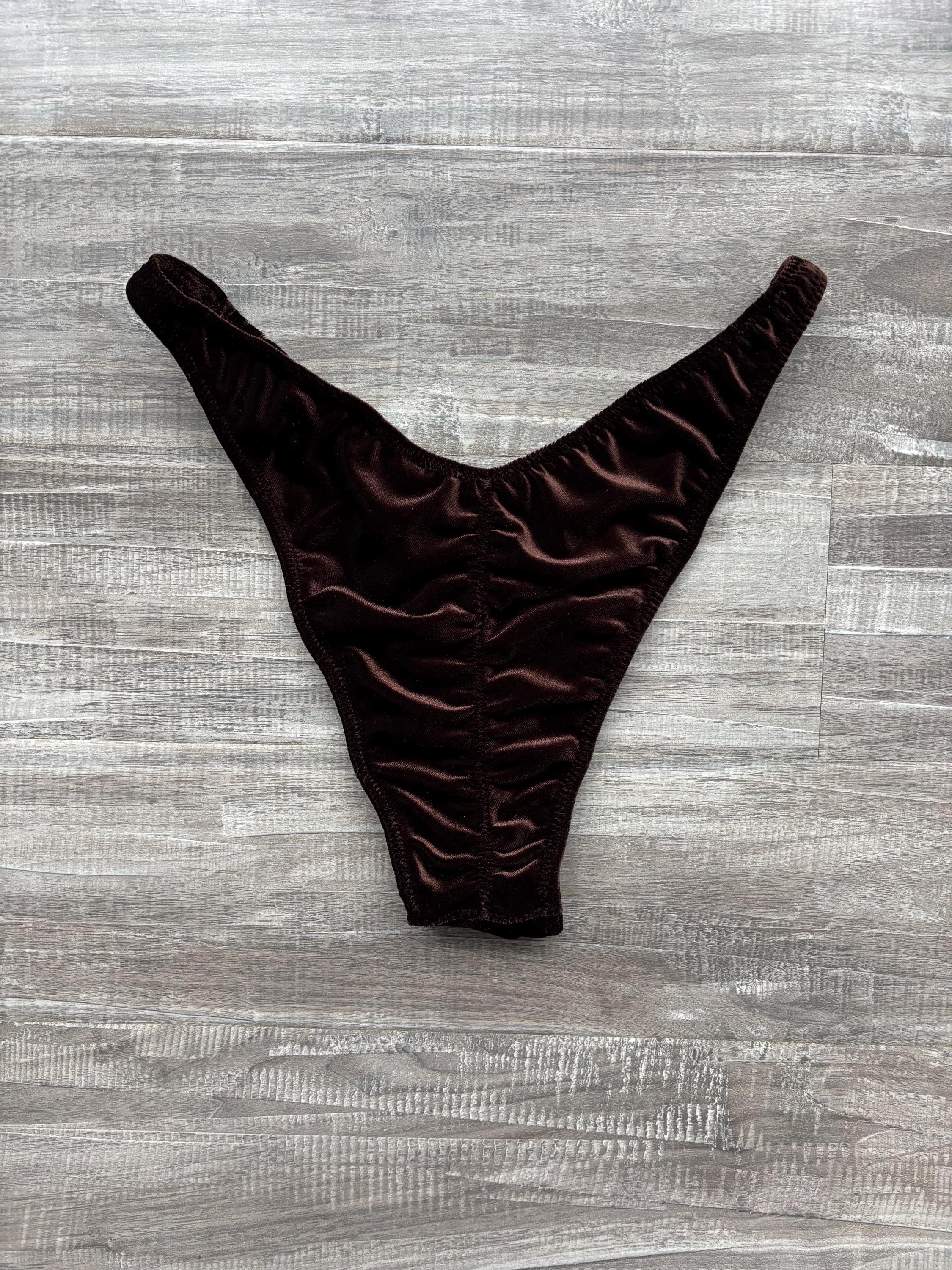 Custom Men's Bodybuilding Competition Trunks - Chocolate Velvet