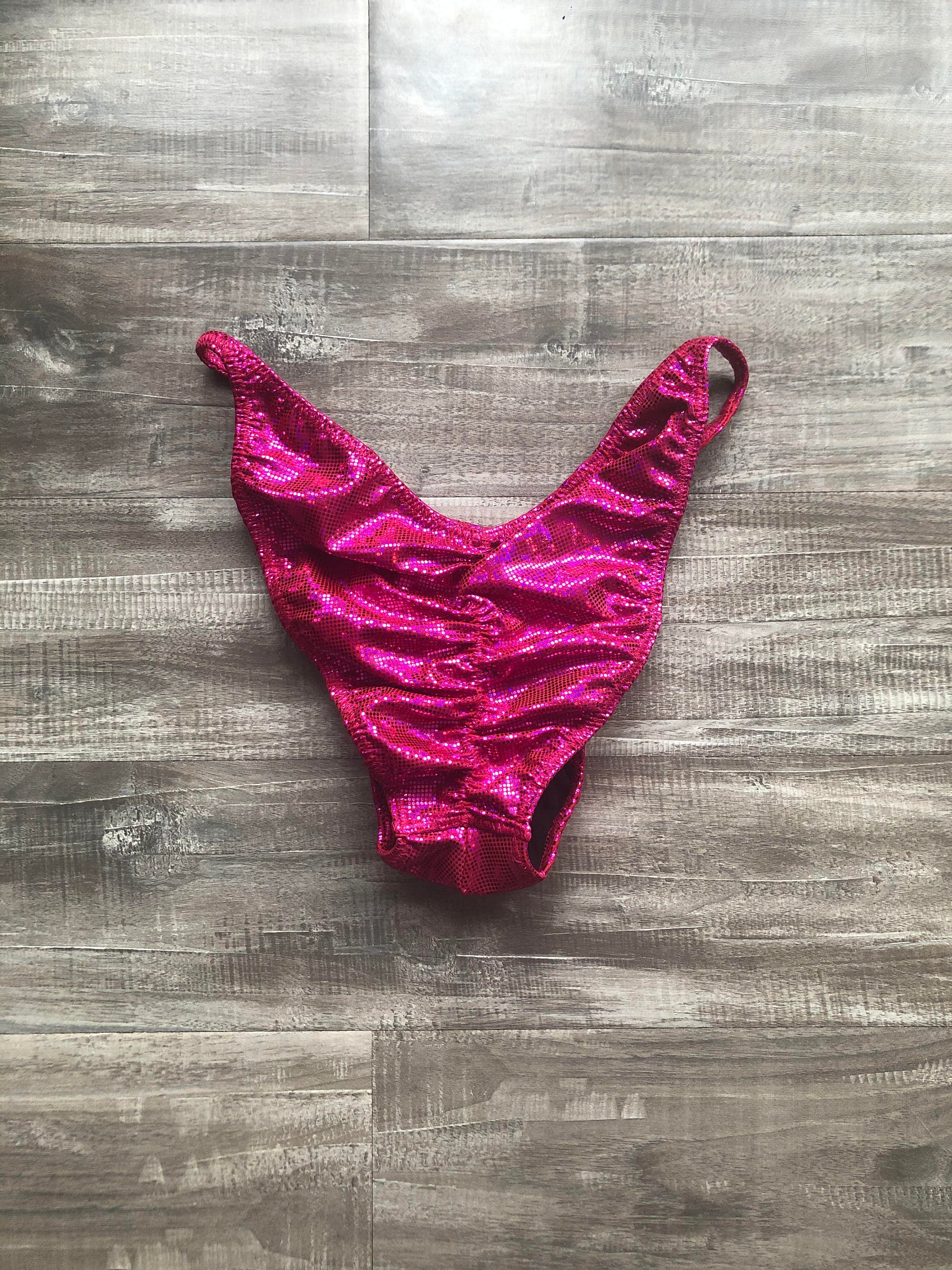 Custom Men's Bodybuilding Competition Trunks - Hot Pink