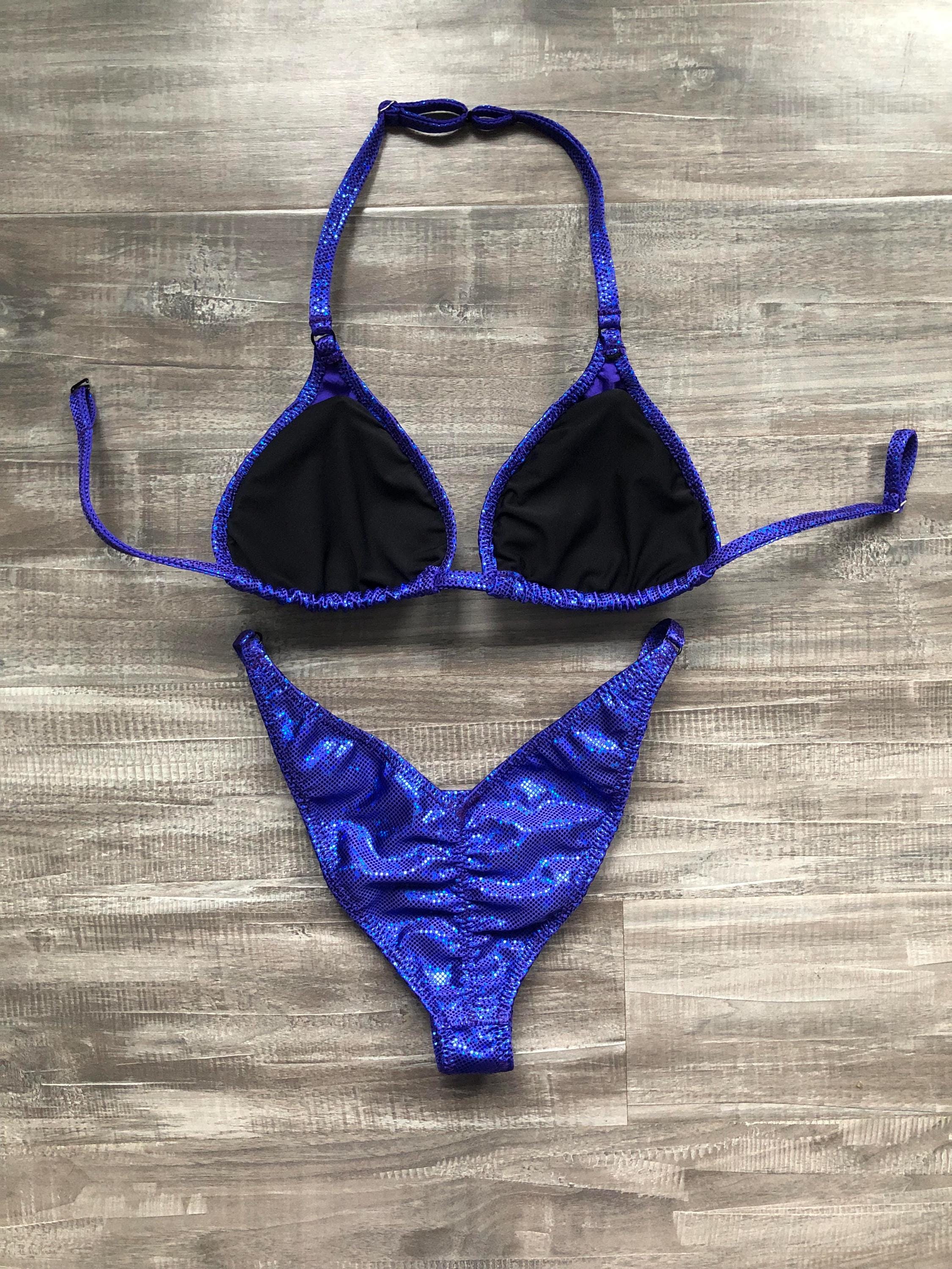 Fit Model Custom Competition Suit - Blue Purple