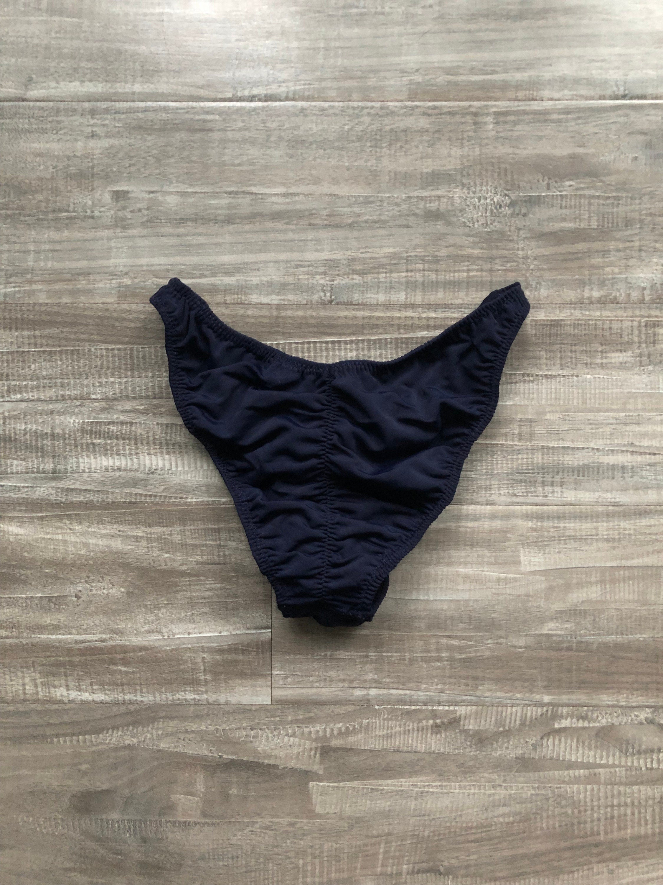 Custom Men's Bodybuilding Competition Trunks - Matte Navy Blue