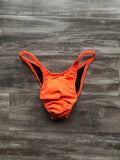 Custom Men's Bodybuilding Competition Trunks - Matte Orange