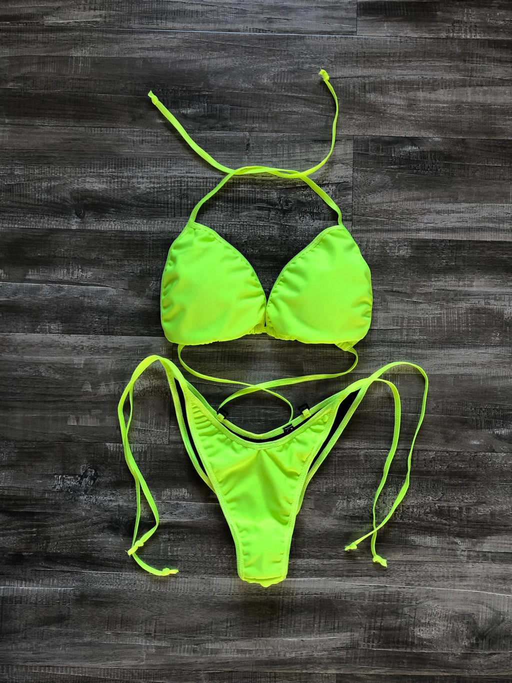Practice Posing Suit - Neon Yellow
