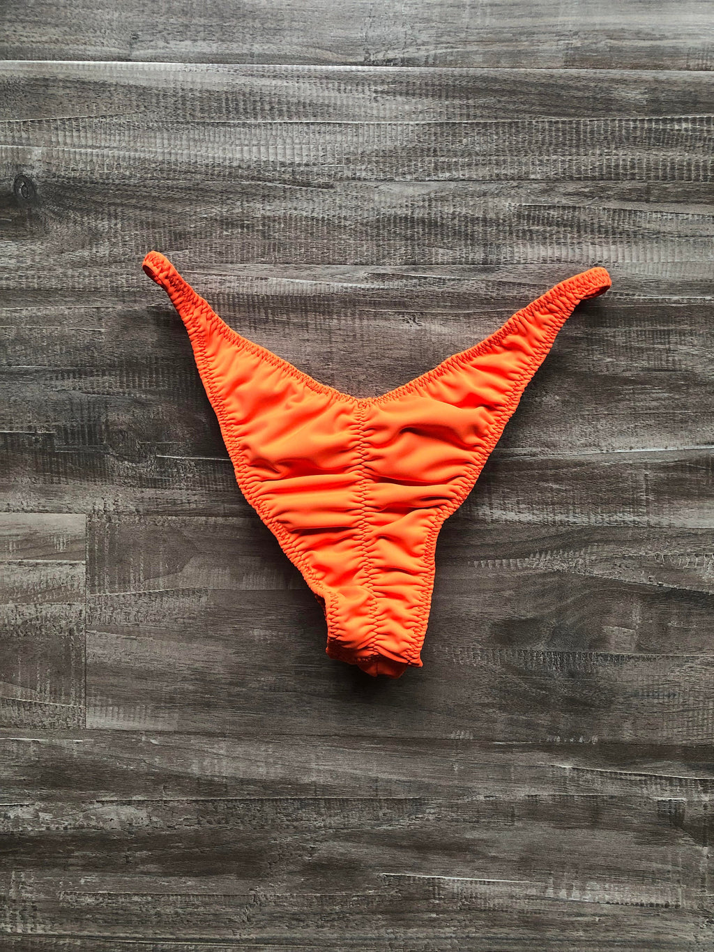 Custom Men's Bodybuilding Competition Trunks - Matte Orange