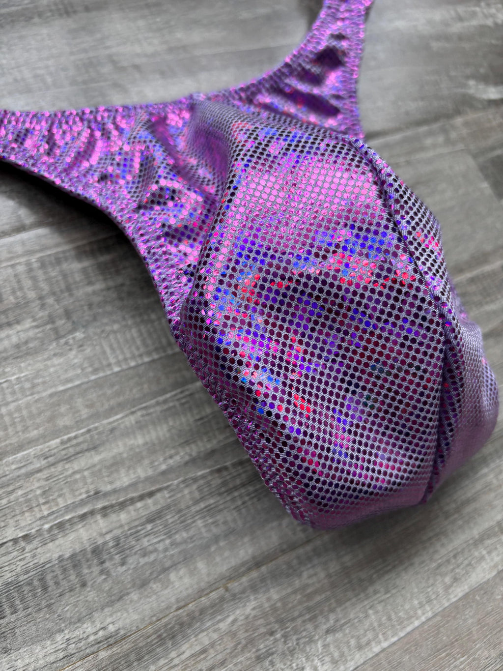 Custom Men's Bodybuilding Competition Trunks - Light Purple
