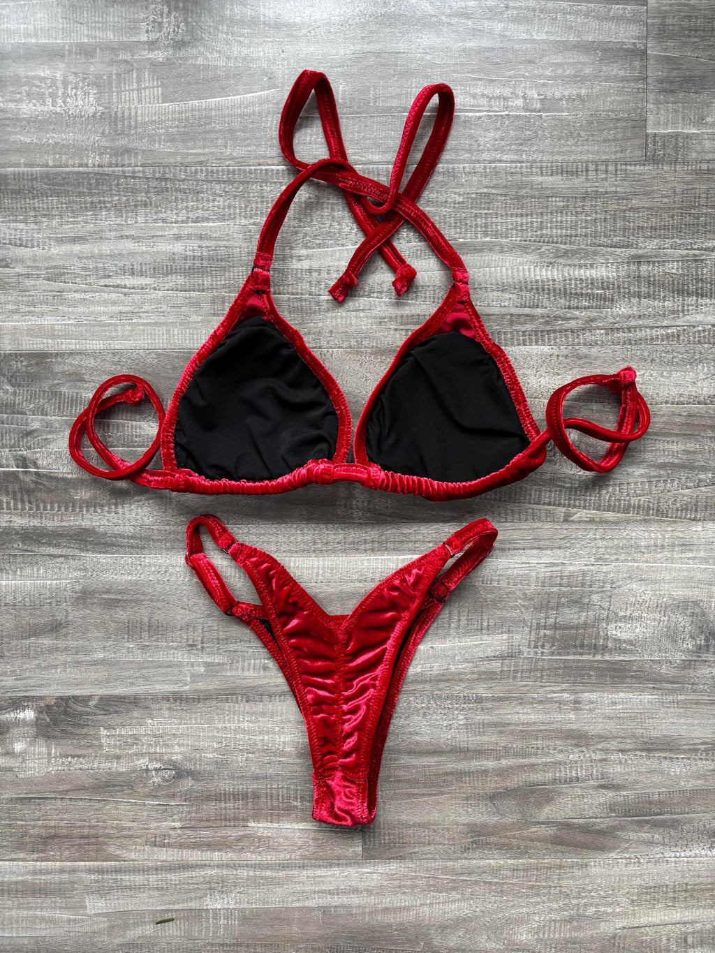 Practice Posing Suit - Red Velvet