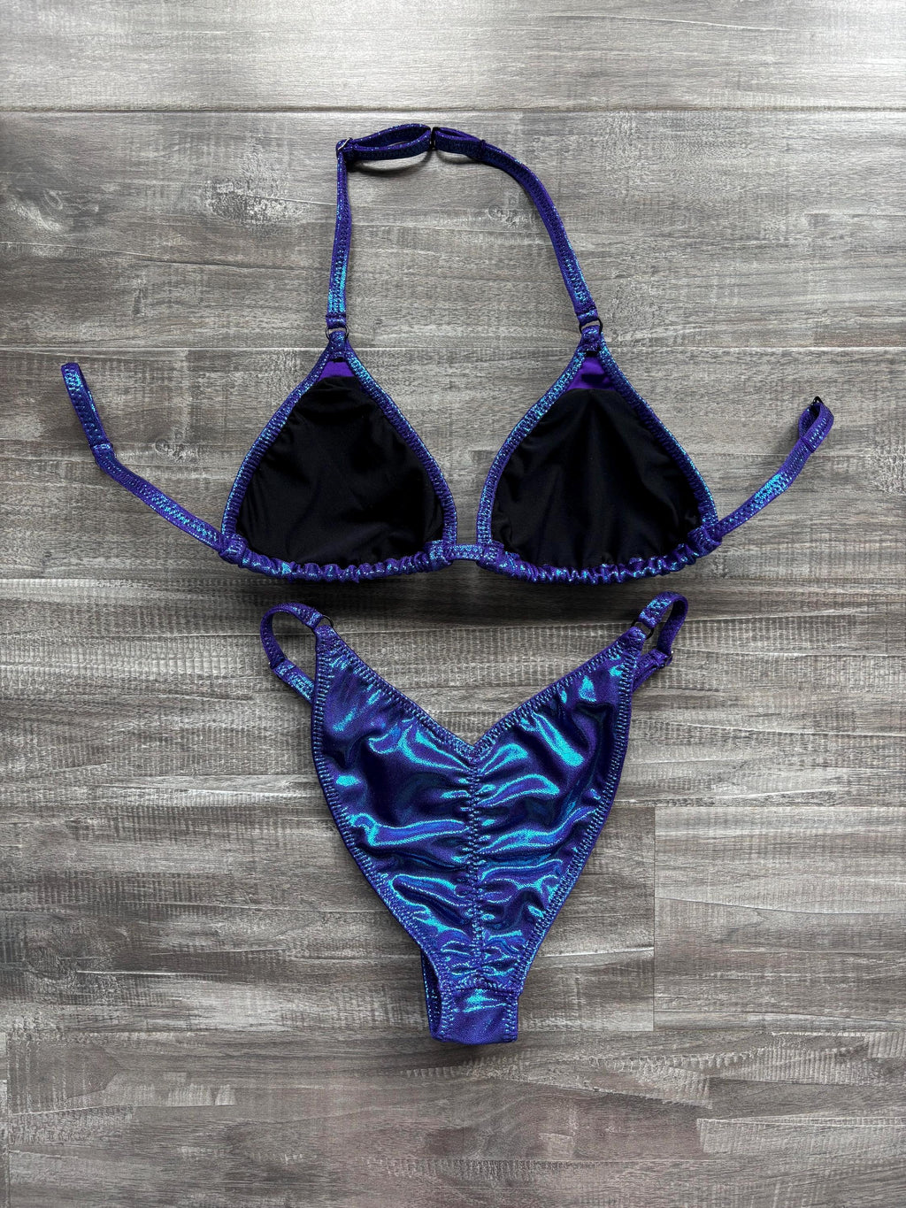 Fit Model Custom Competition Suit - Blue Purple Shimmer
