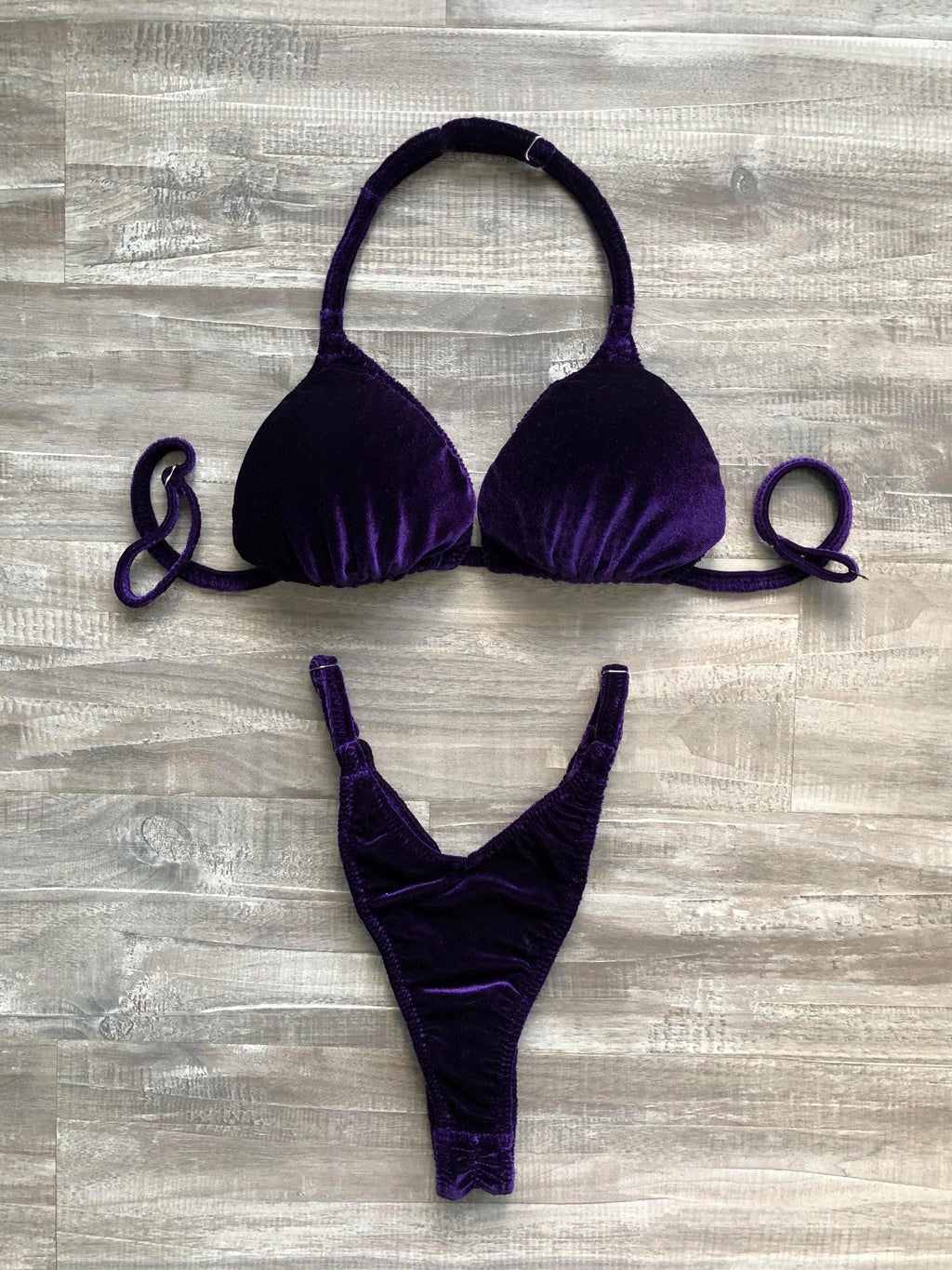 Practice Posing Suit - Purple Velvet