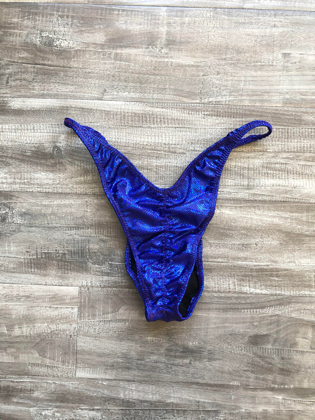 Custom Men's Bodybuilding Competition Trunks - Blue Purple