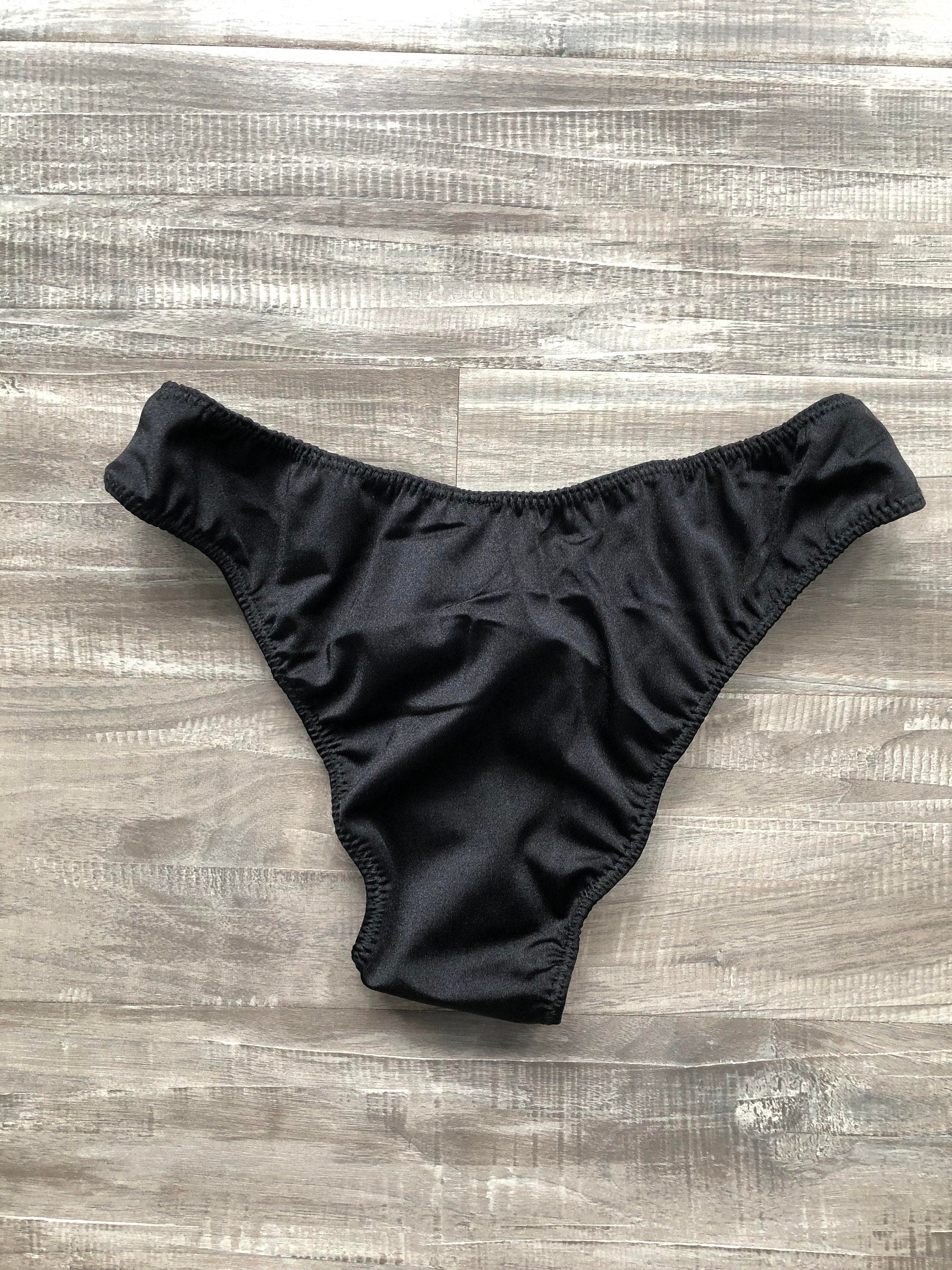 Custom Men's Classic Physique Competition Trunks - Shiny Black