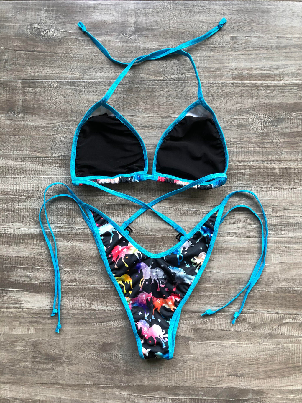 Practice Posing Suit - Rainbow Unicorns