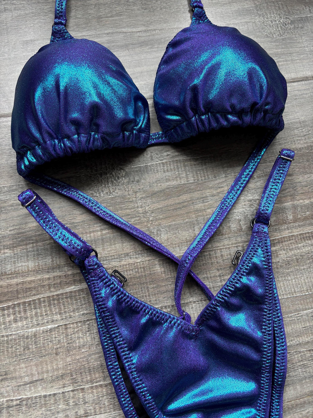 Practice Posing Suit - Blue Purple Shimmer