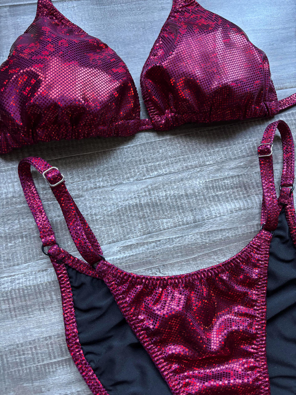 Fit Model Custom Competition Suit - Cranberry